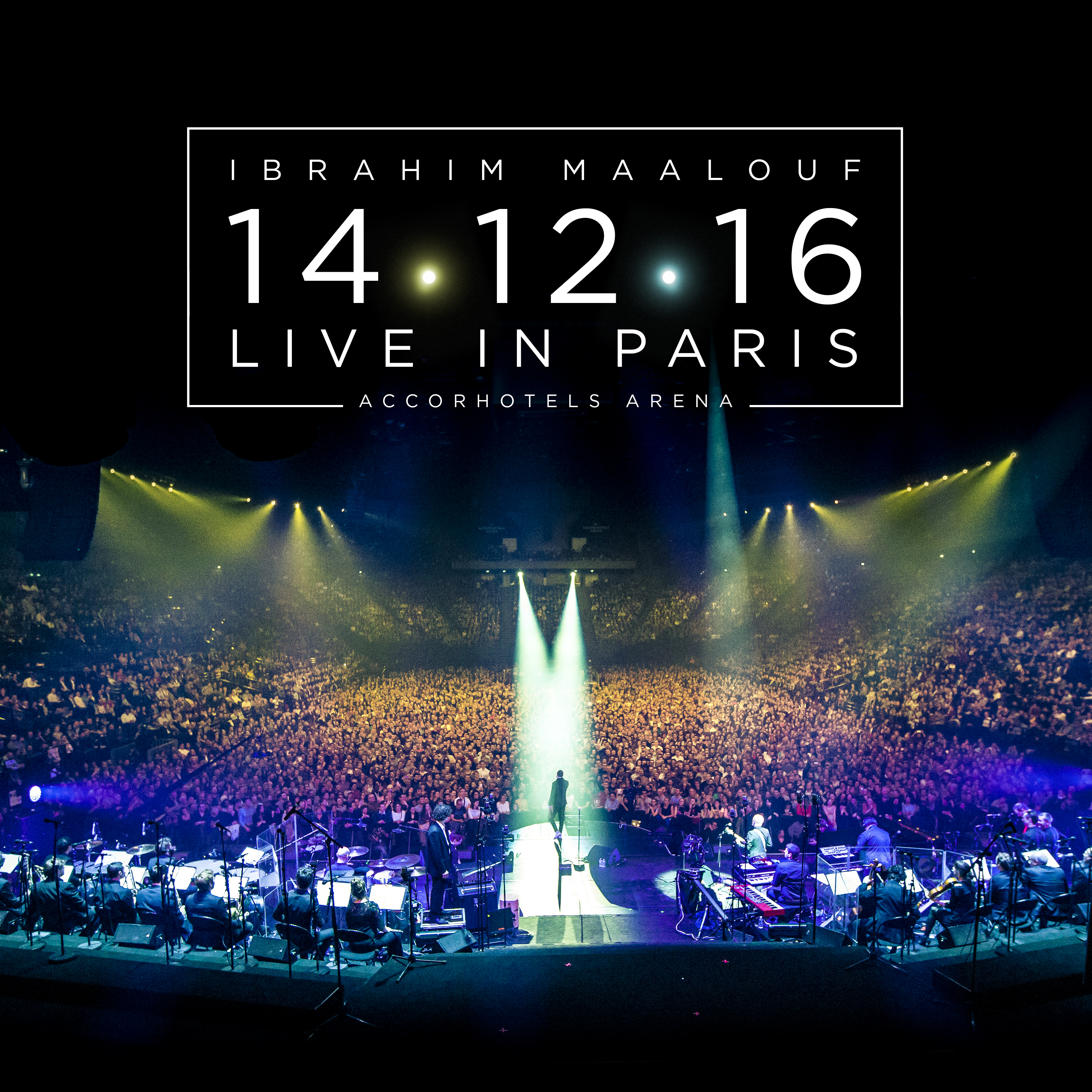 The live performance of the musician Ibrahim Maalouf at AccorHotels Arena